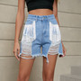 Women Style Tassel Wash Denim Shorts