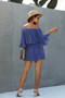 Chiffon Off Shoulder Flare Sleeves Loose Fit Romper