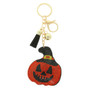 Halloween Pumpkin Witch Keychain