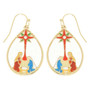 Christmas Nativity Theme Teardrop Earrings