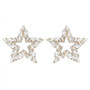 Rhinestone Channel Set Inlay Star Earrings