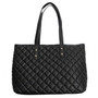Quilted Diamond Lattice Pu Leather Tote Bag