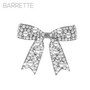 Jeweled Long Tail Bow Barrette Hair Clip