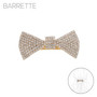 Jeweled Bow Tie Barrette Hair Clip