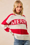 BiBi Christmas Merry Lettering Sweater