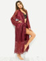 Sexy Lingerie Sexy Long-Sleeved Long Robe Nightgown