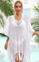 Women Summer Tassel Plus Size Loose Cutout Beach Sdress Holidays Cover Up