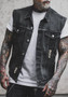 Casual Men's Denim Vest Punk Casual