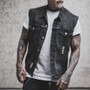 Casual Men's Denim Vest Punk Casual