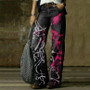 Vintage Fashion Casual Straight Wide Leg Ladies Denim Pants