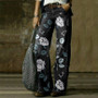 Vintage Fashion Casual Straight Wide Leg Ladies Denim Pants