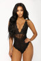 Women Sexy Black Lace-Up One-piece Sexy Lingerie