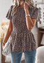 Spring Summer Casual Chic Women'S Slim Waist Tunic Top