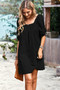 Square Neck Short Bubble Sleeve Babydoll Dress