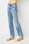 Judy Blue Full Size High Waist Straight Jeans with Heavy Destroy Plus Size
