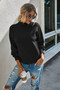 Drop Shoulder Solid Mock Neck Classic Knitted Sweater