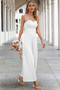 Elegant Off Shoulder Pleated High Waist Jumpsuit