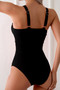 One Piece Cross Lace Adjustable Straps Swimsuits