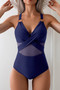 One Piece Cross Lace Adjustable Straps Swimsuits