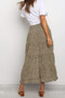 Polka Dot Ruffled Maxi Skirts