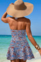 Halter Neck Twisted Tie Knot Front Dress Swimsuit