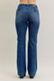 Judy Blue Full Size Mid Rise Bootcut Jeans with Welt Pockets Plus Size