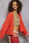 POL Open Front Cardigan with Crochet Patterns