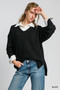 Umgee Wool Blended Pullover Sweater