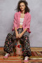 POL Floral Pattern Open Front Cardigan