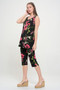 Plus Size Tank Capri Pant Set​