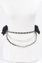 Two Flowers Multi Layered Chain Belt