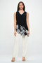 Plus Size Hit Sleeveless Contrast Top​