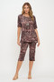 Print Bns Capri Pants Set​​​​​​​​