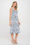 Hit V-Neck Midi Tank Dress With Side Slit