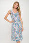 Hit V-Neck Midi Tank Dress With Side Slit