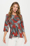 Print Hit Merrow Top