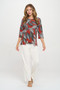 Print Hit Merrow Top