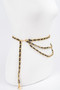 Metal Pu Plus Size Chain Belt