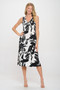 Hit V-Neck Midi Tank Dress With Side Slit​