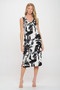 Hit V-Neck Midi Tank Dress With Side Slit​