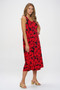 Hibiscus Sunset Slinky Tank Dress
