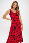 Hibiscus Sunset Slinky Tank Dress