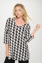 Hit V-Neck Band Top W/Vent​