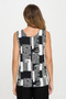 Venechia Pleated Print Sleeveless Tank Top​​