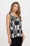 Venechia Pleated Print Sleeveless Tank Top​​