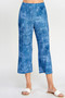Denim-Inspired Print Pull-On Pants