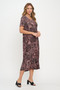 Plus Size Print Bns Long Dress​