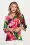 Plus Size Print Hit Merrow Top