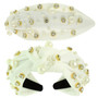 Faux Felt Corduroy Top Knotted Headband