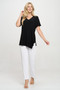 Hit Point V Neck Short Sleeve Top